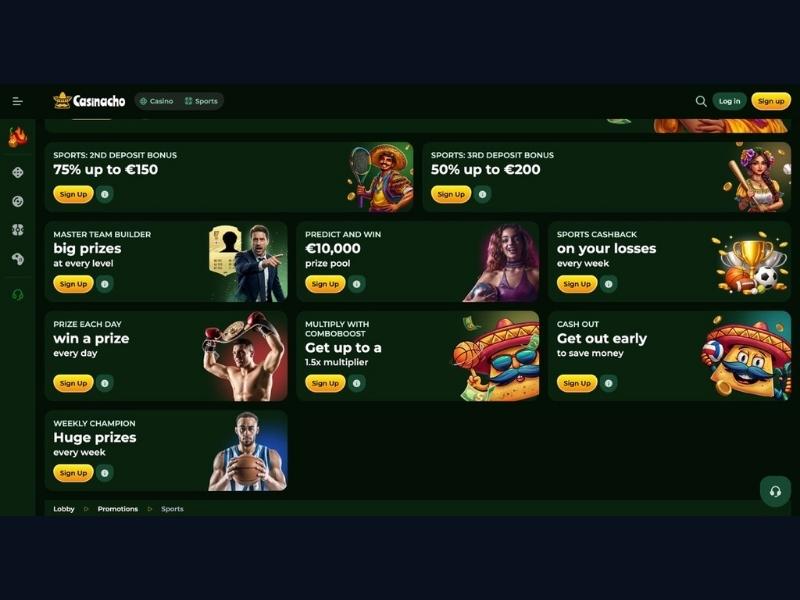 Casinacho Casino (Nacho Casino) na smartfonie: gry oryginalne, turnieje i cashback mobilnie